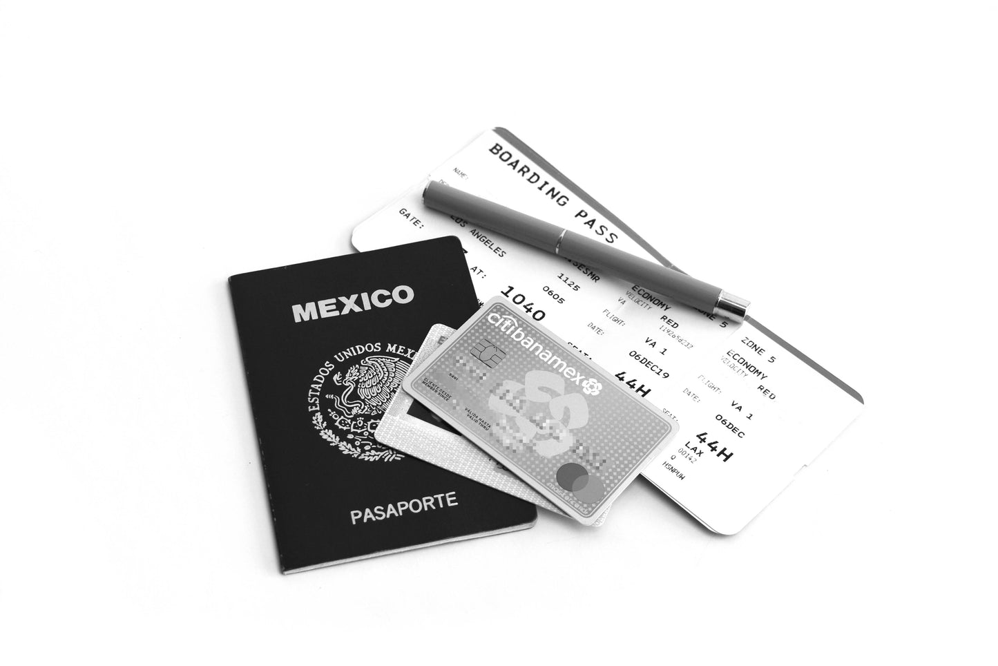 Pasaportera TRVL negra